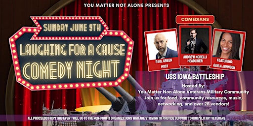 Imagem principal de Veterans & Military Comedy Night Fundraiser