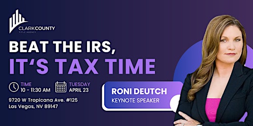 Imagem principal do evento Beat the IRS,  It‘s Tax Time