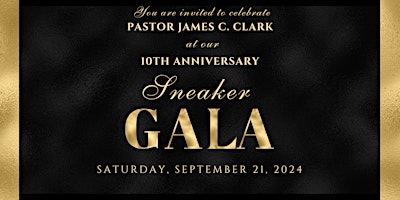 Imagem principal de Pastor James C. Clark 10th Anniversary Sneaker Gala
