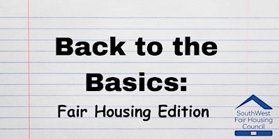 Primaire afbeelding van Back to the Basics: Fair Housing Edition