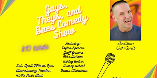 Primaire afbeelding van Gays, Theys, & Baes Comedy Show: Standup Showcase