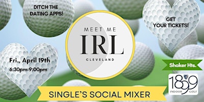 Immagine principale di Meet Me IRL Cle Singles Indoor Golf Mixer at 1899 Social Club, Shaker Hts. 