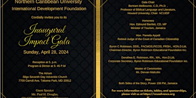 Imagen principal de NCUIDF Inaugural Impact Gala