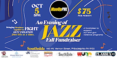 Hauptbild für An Evening of Jazz ManUpPHL Fundraiser