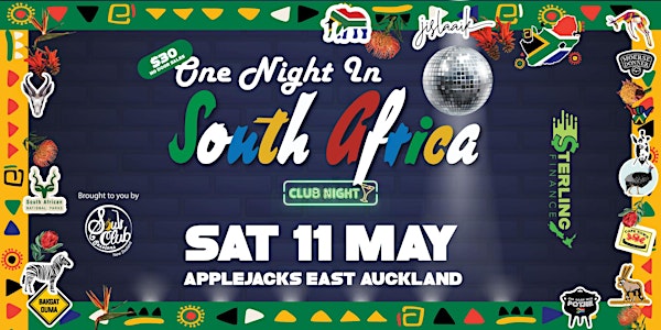 One Night in South Africa  East Auckland @ Applejacks 2024