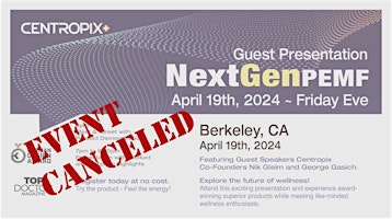 Imagem principal do evento Berkeley NextGen PEMF Presentation