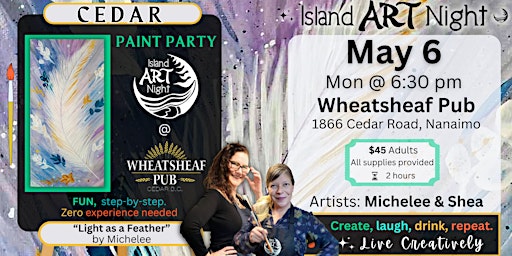 Primaire afbeelding van Paint 'Light as a Feather' at the Wheaty with Michelee!