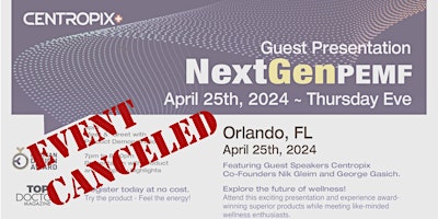 Image principale de Orlando NextGen PEMF Presentation