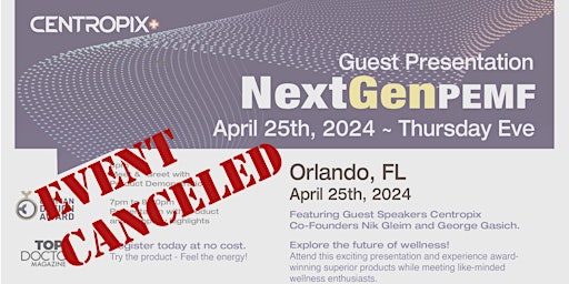 Hauptbild für Orlando NextGen PEMF Presentation