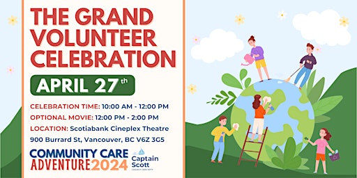 Hauptbild für Community Care Adventure 2024: The Grand Volunteer Celebration