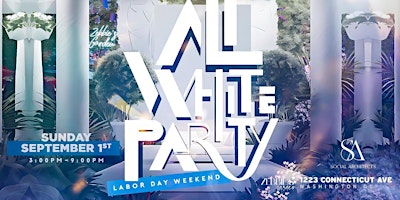 Image principale de ALL WHITE PARTY - LABOR DAY WEEKEND @ ZEBBIES GARDEN