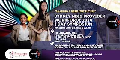 Image principale de SYDNEY NDIS PROVIDER WORKFORCE SYMPOSIUM