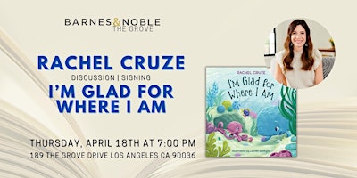 Primaire afbeelding van Rachel Cruze discusses and signs I'M GLAD FOR WHERE I AM at B&N The Grove