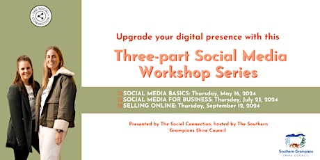 Imagem principal do evento Three-Part Social Media Workshop Series