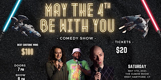 Imagem principal do evento May The Fourth be with you comedy show