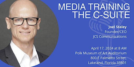 Hauptbild für April Chapter Meeting: Media Training the C-Suite
