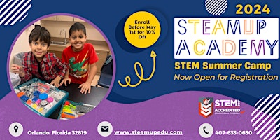 STEAMUP Academy's STEM Summer Camp primary image