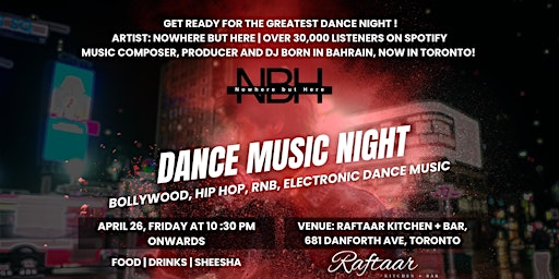 Bollywood, Hip Hop and Electronic Dance Music DJ Night :10 PM to 2 AM primary image