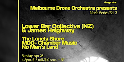 Image principale de Melbourne Drone Orchestra presents: Norla Series Ed. 3/5