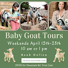 Baby Goat Tours at Triskelee Farm