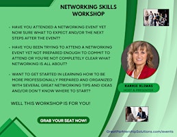 NETWORKING SKILLS WORKSHOP:  Create More Connections & Opportunities! primary image