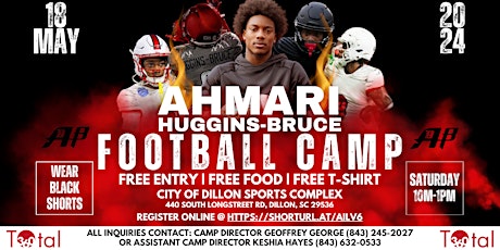 Ahmari Huggins-Bruce Football Camp