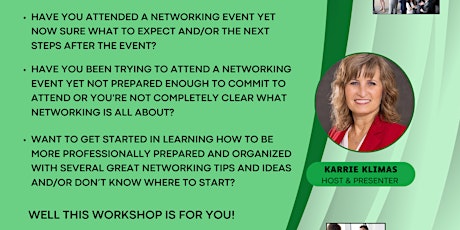 NETWORKING SKILLS WORKSHOP:  Create More Connections & Opportunities!