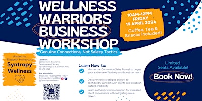 Hauptbild für Wellness Warriors Business Workshop [Salmon Arm]