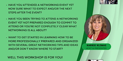 NETWORKING SKILLS VIRTUAL WORKSHOP:  Create More Connections/Opportunities! primary image