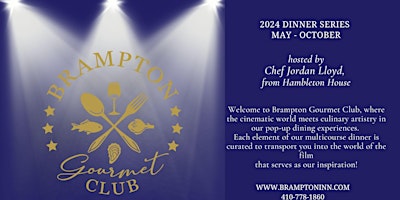 Imagem principal do evento Brampton Gourmet Club Dinner Series