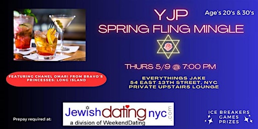 Primaire afbeelding van YJP Jewish NYC Mingle- ages 20s & 30s