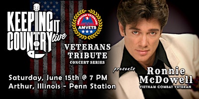 Imagem principal do evento Keeping It Country Live presents Ronnie McDowell - Arthur, Illinois