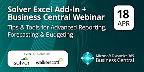 Solver Excel Add-In + Business Central Webinar