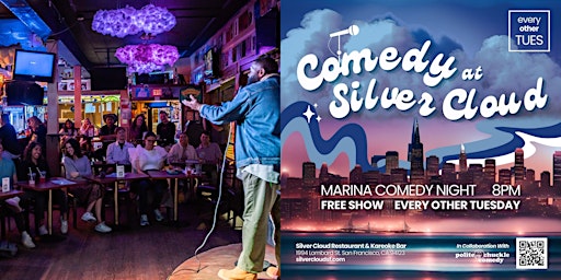 Imagem principal do evento Live Comedy at Silver Cloud Restaurant & Karaoke Bar