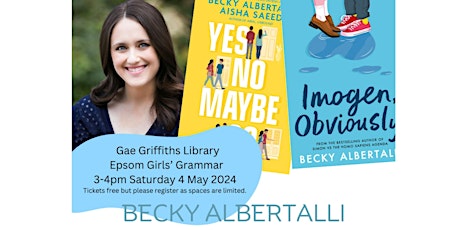 Imagen principal de An Event with Becky Albertalli