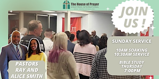 Imagem principal do evento The House of Prayer Ministries International Sunday Services