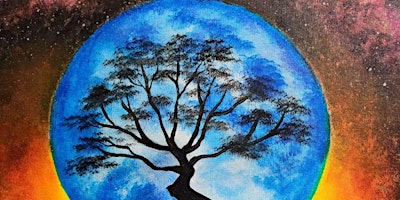 Enchanted Blue Moon - Paint and Sip by Classpop!™ primary image