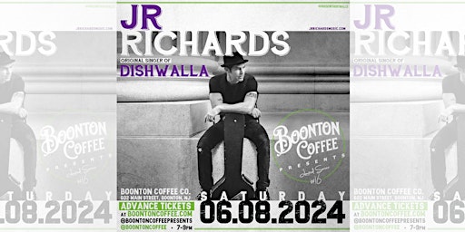 Image principale de Boonton Coffee Presents: JR Richards (original singer of Dishwalla)