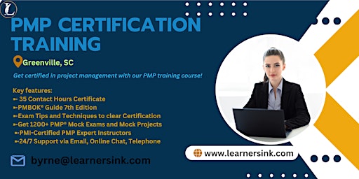 PMP Examination Certification Training Course in Greenville, SC primary image