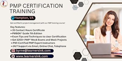 PMP Examination Certification Training Course in Hampton, VA primary image