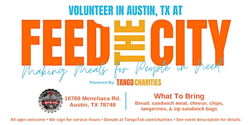 Feed The City Austin: Making Meals for People In Need  primärbild