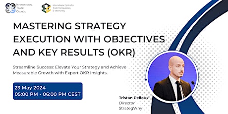 Imagem principal do evento WEBINAR: Mastering Strategy Execution with Objectives and Key Results (OKR)