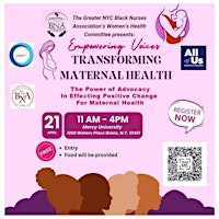 Imagen principal de GNYC BNA Women's Health Committee presents: Empowering Voices Transforming Maternal Health