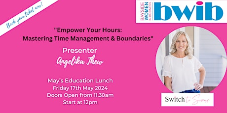 Empowering Your Hours with Angelika Thew primary image