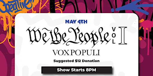 Imagem principal do evento WE THE PEOPLE (Volume I) - A Benefit Show for Moore's Place