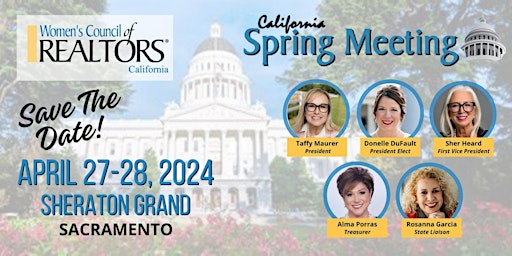 Imagem principal do evento Women’s Council of REALTORS®, California 2024 Spring Meeting