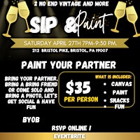 Immagine principale di Paint your Partner Sip and Paint Event 