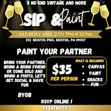 Paint your Partner Sip and Paint Event