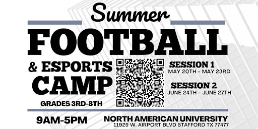 Imagem principal do evento North American University Football Summer Camp 2024 (3rd-8th)