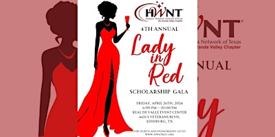Imagem principal do evento HWNT-RGV Lady In Red Gala